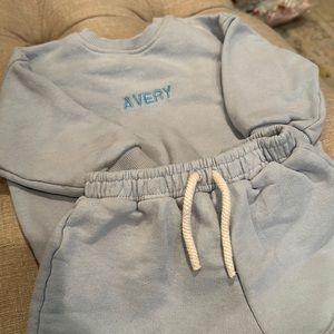 Two piece Zara monogram set- Avery